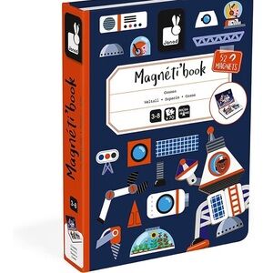 Janod Magneti'book Space Adventure Puzzle - Navy